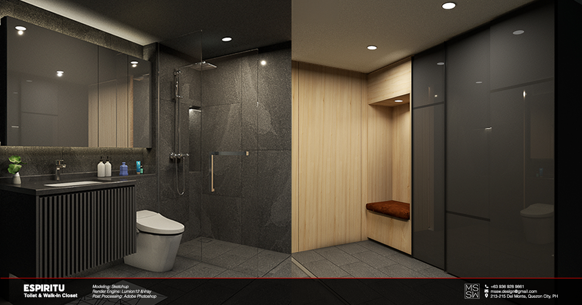 EspirituToilet and Walk In Closet